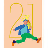 Mens Age 21 Card