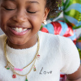 Merry Christmas Kids' Charm Necklace