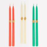 Mixed Gold Star Table Candles