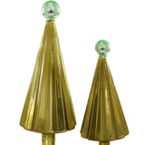 Small Pleated Tree- Moss/Aqua