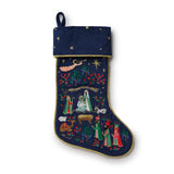Nativity Embroidered Stocking