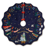 Nativity Embroidered Tree Skirt