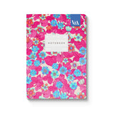 Neon Floral Pink and Blue Premium Paperback