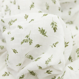 Organic Cotton Muslin Swaddle Blanket- Olive Branch