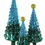 Ombre /Hobnail Trees- Blue/Green