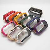 Oval Double Zip Crossbody