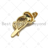 Owl Shape Charm- Gold