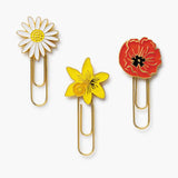 Garden Study Enamel Paper Clip Set