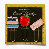 Schoolhouse Enamel Paper Clip Set