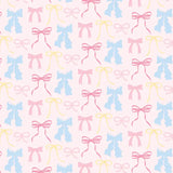 Pastel Bow Wrapping Paper- Single Sheet