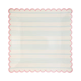 Pastel Stripe Paper Plate Set