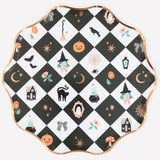 Patchwork Halloween Dinner Plates