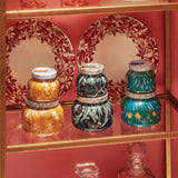 Crystal Pine Holiday Pattern Petite Candle