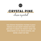 Crystal Pine Holiday Pattern Petite Candle
