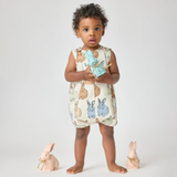 Baby Boy Noah Jumper- Blue Vintage Bunnies