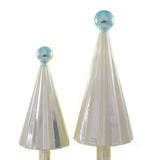 Small Pleated Tree- Pearl Blue