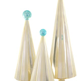 Pleated Trees- Pearl/Blue