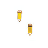 Pencil Screwback Stud Earrings