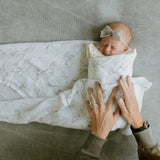 Organic Swaddle Single- Pencil Floral