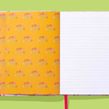 Hardcover Notebook- Pink w/ Wildflowers