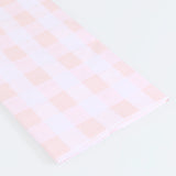 Pink Gingham Paper Tablecloth