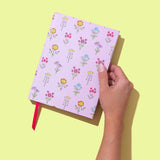 Hardcover Notebook- Pink w/ Wildflowers