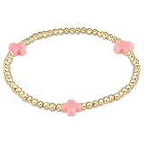 Signature Cross Gold Pattern Bracelet 3mm