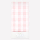Pink Gingham Paper Tablecloth