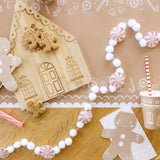 Gingerbread Pink Stripe Dinner Napkin