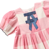 Girls Hermione Dress- Pink Checks