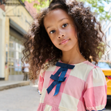 Girls Hermione Dress- Pink Checks