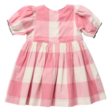 Girls Hermione Dress- Pink Checks