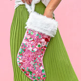 Pink Confetti Stocking