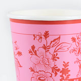 Pink Vintage Botanical Cups