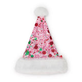 Holiday Spirit Pink Confetti Hat