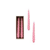 Unscented Tree Shaped Taper Candles in Box- Pink