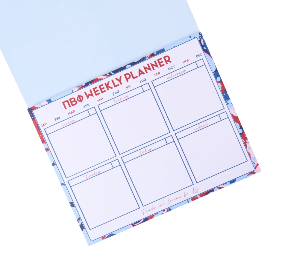 Sorority Weekly Desk Planner
