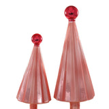 Small Pleated Tree- Pink/Red