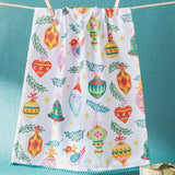Ornaments Holiday w/ Pom Pom Kitchen Towel