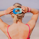 Teleties Large Flat Oval Clip- Poolside
