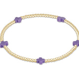 Small Signature Cross Gold Pattern Bracelet 2mm