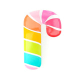 Rainbow Candy Cane Plates