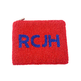 Rock Chalk Beaded Coin Purse