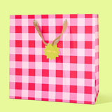 Red and Pink Gingham Gift Bags