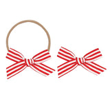 Classic Bow - Red Stripe Petite