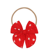 Heirloom Bow- Red Star Headband