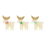 Reindeer with Bow Candles