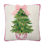 Chinoiserie Ribbon Tree Hook Pillow