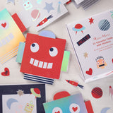 Robot Concertina Valentine Stickers