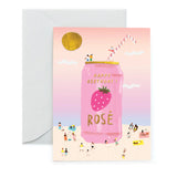 Rose On The Beach  Birthday Card